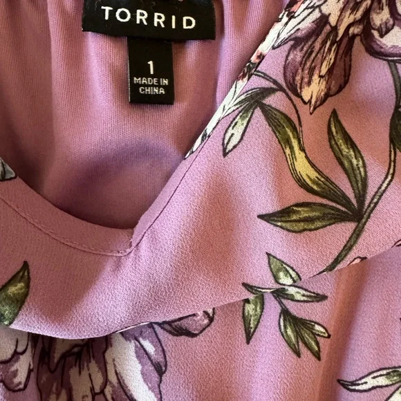 Torrid Lavender Floral Maxi Dress - Picture 4 of 4